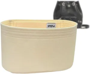 SAMORGA (3-203/ CHA-BS-Affinity-Bucket-R) Bag Organizer for CHA Business Affinity Drawstring Bucket Bag : Raw-Edge 2mm Cream