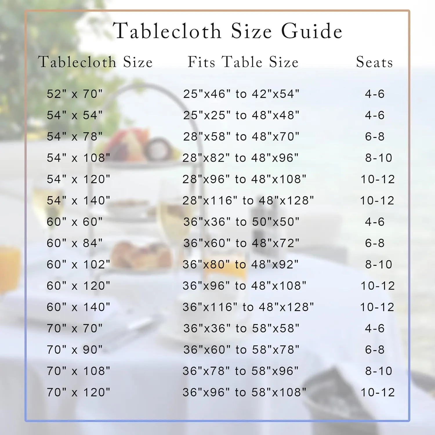 sancua 100% Waterproof Rectangle PVC Tablecloth - 52 x 70 Inch - Oil Proof Spill Proof Vinyl Table Cloth, Wipe Clean Table Cover for Dining Tables, Buffet Parties and Camping, Beige