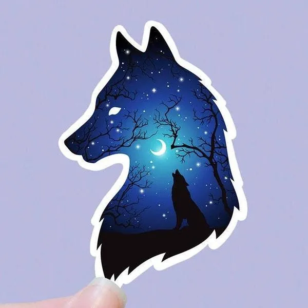 Scenic Wolf Vinyl Stickers