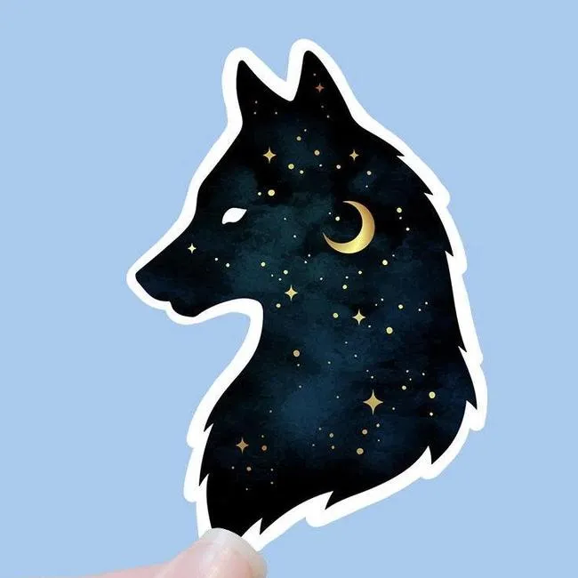 Scenic Wolf Vinyl Stickers
