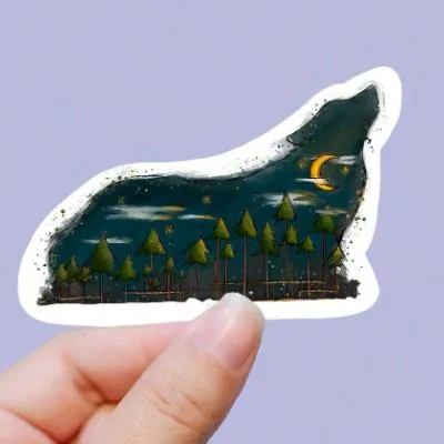 Scenic Wolf Vinyl Stickers