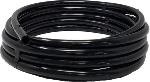 Sealproof 3/8 Inch Vinyl Pond Tubing, 20 FT, Black, Made in USA, UV Resistant, Fish Safe