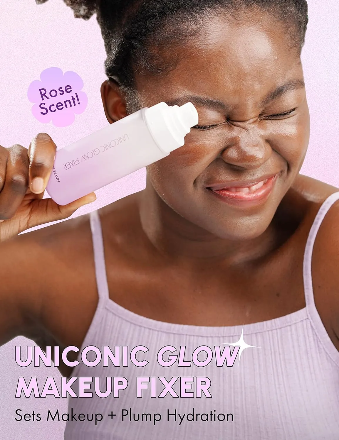 SELF BEAUTY Glow Makeup Setting Spray | Hydrating   Illuminating Makeup Setting Spray | Dewy Finish | Long-Lasting Makeup Fixing | Microfine Mist Spray | 3.38fl.oz, 100ml