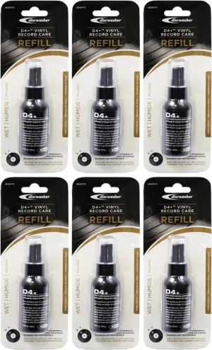 (Set of 3) Discwasher RD2047Z D4  Vinyl Record Care Refill for use with RD1007Z Vinyl Record Care System; 1.69 fl. oz (50mL) Capacity; Remove Dust, Dirt and Fingerprints from Vinyl Records