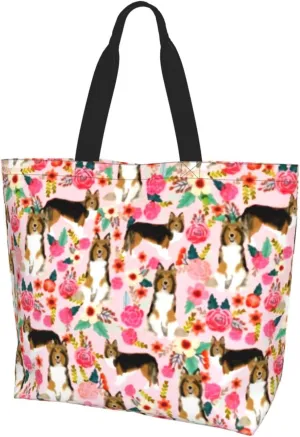 Shih Tzu Cute Shih Tsu Dog Mint Tote Bag Shopping Bag Portable Handbags Tote Shoulder Bucket Bags for Women