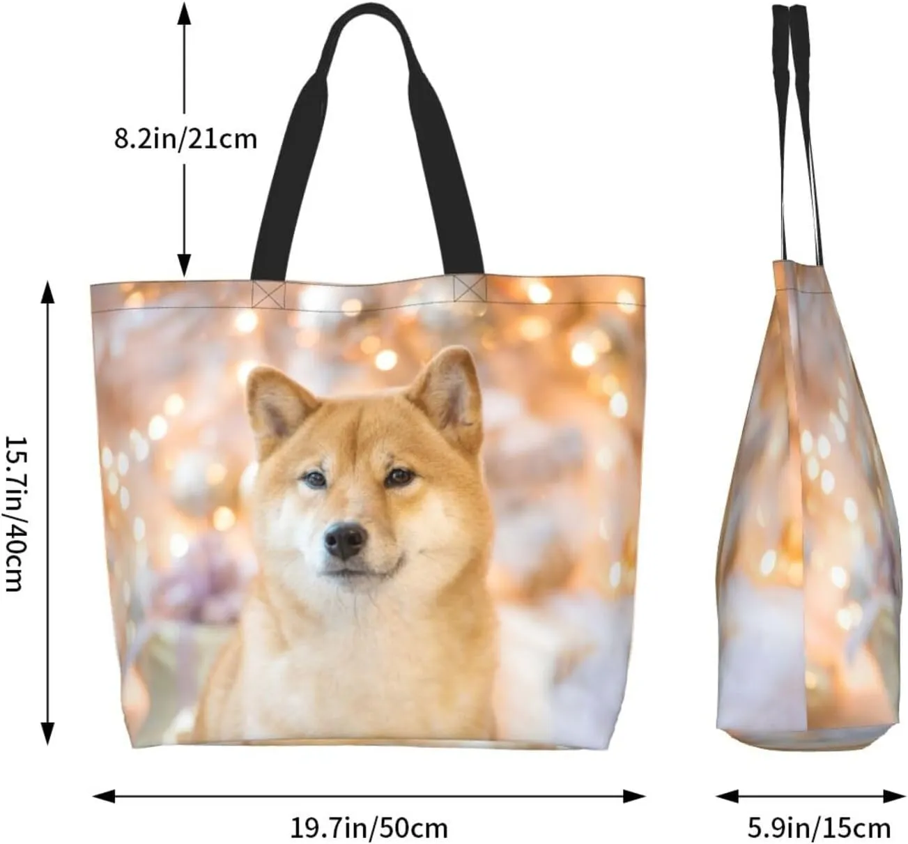 Shih Tzu Cute Shih Tsu Dog Mint Tote Bag Shopping Bag Portable Handbags Tote Shoulder Bucket Bags for Women