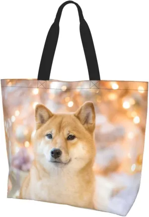 Shih Tzu Cute Shih Tsu Dog Mint Tote Bag Shopping Bag Portable Handbags Tote Shoulder Bucket Bags for Women