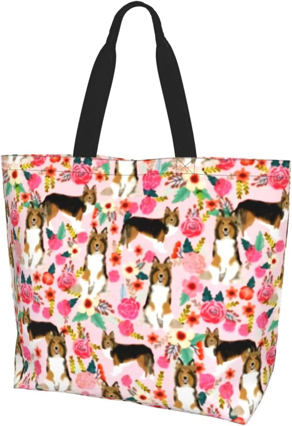 Shih Tzu Cute Shih Tsu Dog Mint Tote Bag Shopping Bag Portable Handbags Tote Shoulder Bucket Bags for Women
