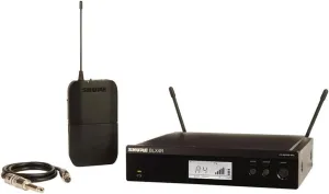 Shure BLX14R UHF Wireless System for Guitar and Bass - 14-Hour Battery Life, 300 ft Range, UHF | Includes 1/4" Jack Instrument Cable & Single Channel Rack Mount Receiver | J11 Band (BLX14R-J11)