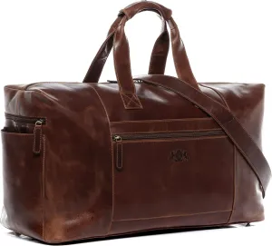 SID & VAIN travel bag holdall BRISTOL XXL duffel bag real leather weekender duffle carry on leather bag Male