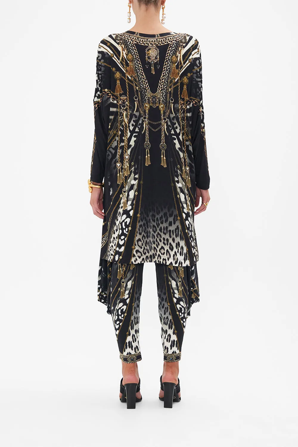 SIDE SPLIT TEE - ALL OVER PRINT UNTAMED ROYALTY