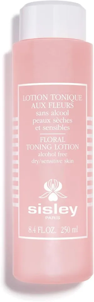 Sisley Paris Floral Toning Lotion - 250 mL - Cleanses, Tones & Soothes Skin for Daily Skin Care Regimen - for Dry and Sensitive Skin