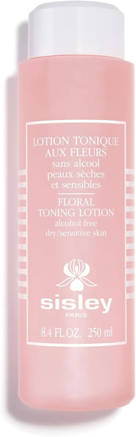 Sisley Paris Floral Toning Lotion - 250 mL - Cleanses, Tones & Soothes Skin for Daily Skin Care Regimen - for Dry and Sensitive Skin