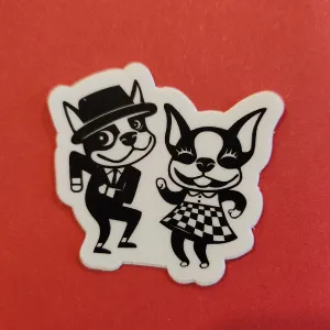 SKA BOOGIE!  Boston Terrier sticker