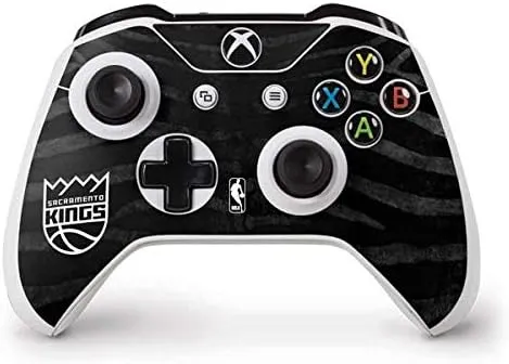 Skinit Decal Gaming Skin Compatible with Xbox One S Controller - Officially Licensed NBA Sacramento Kings Animal Print Design