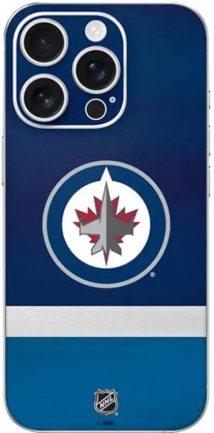 Skinit Decal Phone Skin Compatible with iPhone 16 Pro - Officially Licensed NHL Winnipeg Jets Alternate Jersey Design
