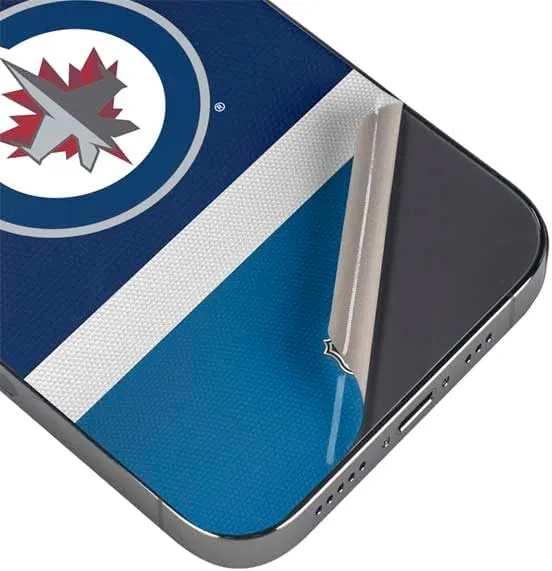 Skinit Decal Phone Skin Compatible with iPhone 16 Pro - Officially Licensed NHL Winnipeg Jets Alternate Jersey Design