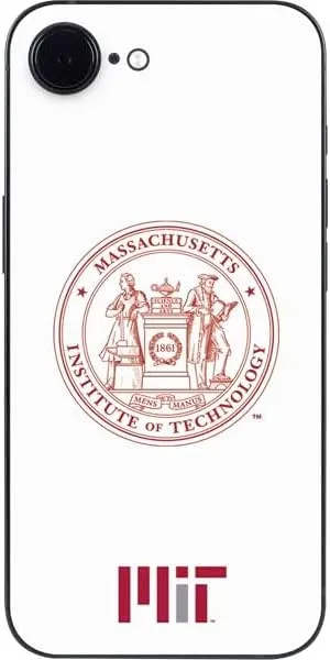 Skinit Decal Phone Skin Compatible with iPhone 16e - Officially Licensed Massachusetts Institute of Technology MIT White Logo Design