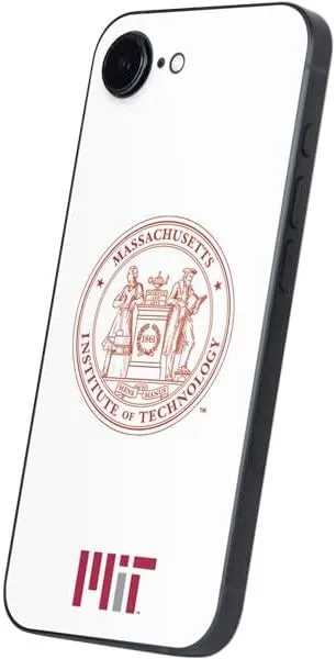 Skinit Decal Phone Skin Compatible with iPhone 16e - Officially Licensed Massachusetts Institute of Technology MIT White Logo Design