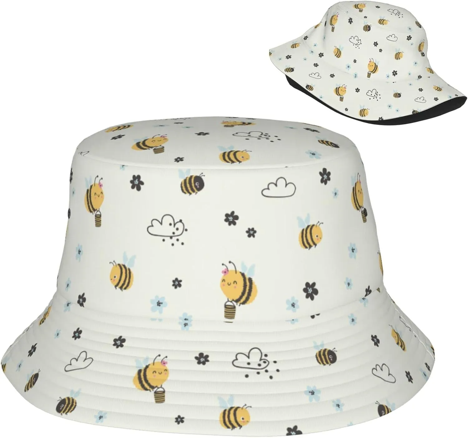 Skull Bucket Hats for Women Summer Sun Beach Travel Outdoor Fishing Cap Men Bucket Hat