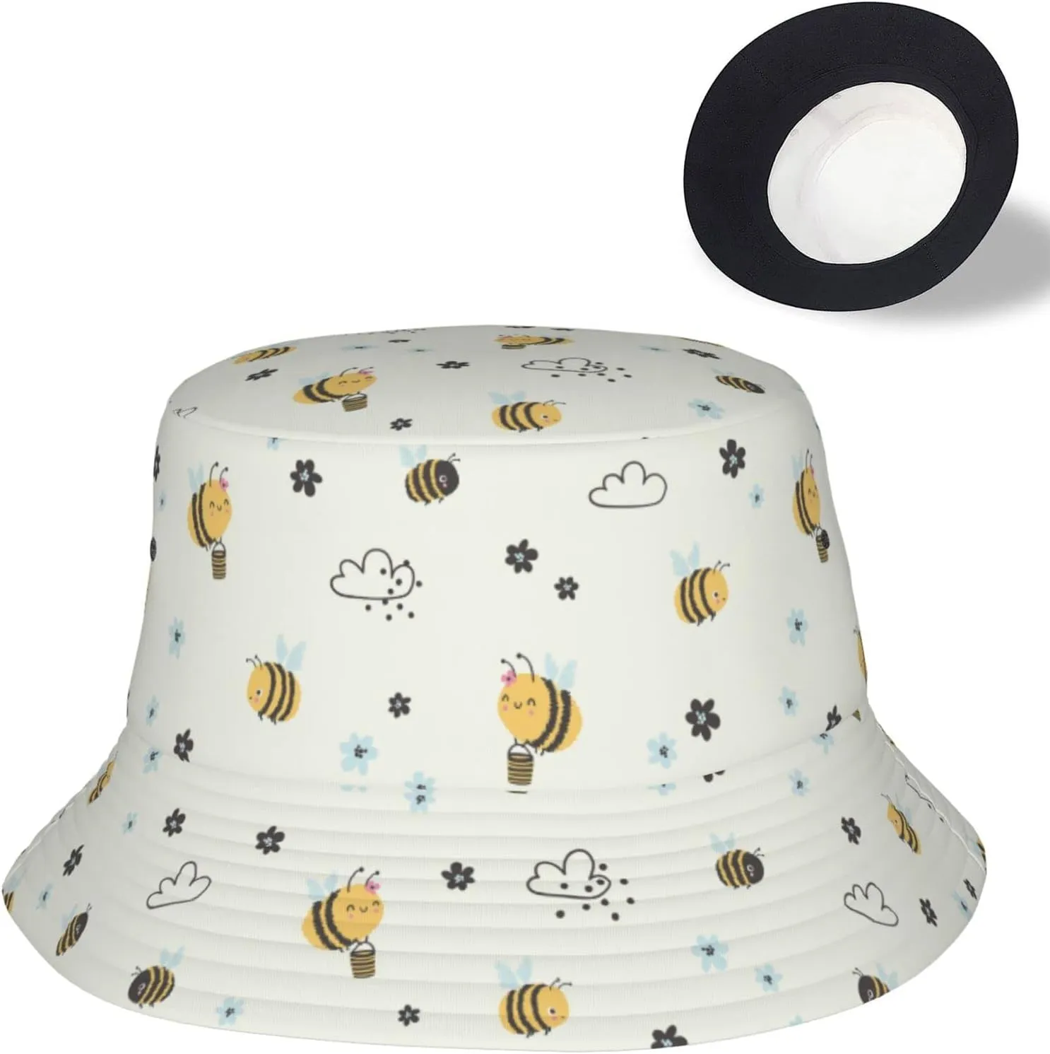 Skull Bucket Hats for Women Summer Sun Beach Travel Outdoor Fishing Cap Men Bucket Hat