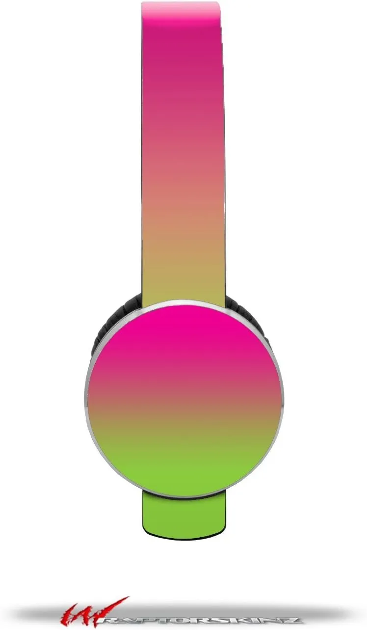 Smooth Fades Neon Green Hot Pink Decal Style Skin (fits Sol Republic Tracks Headphones - Headphones NOT Included)