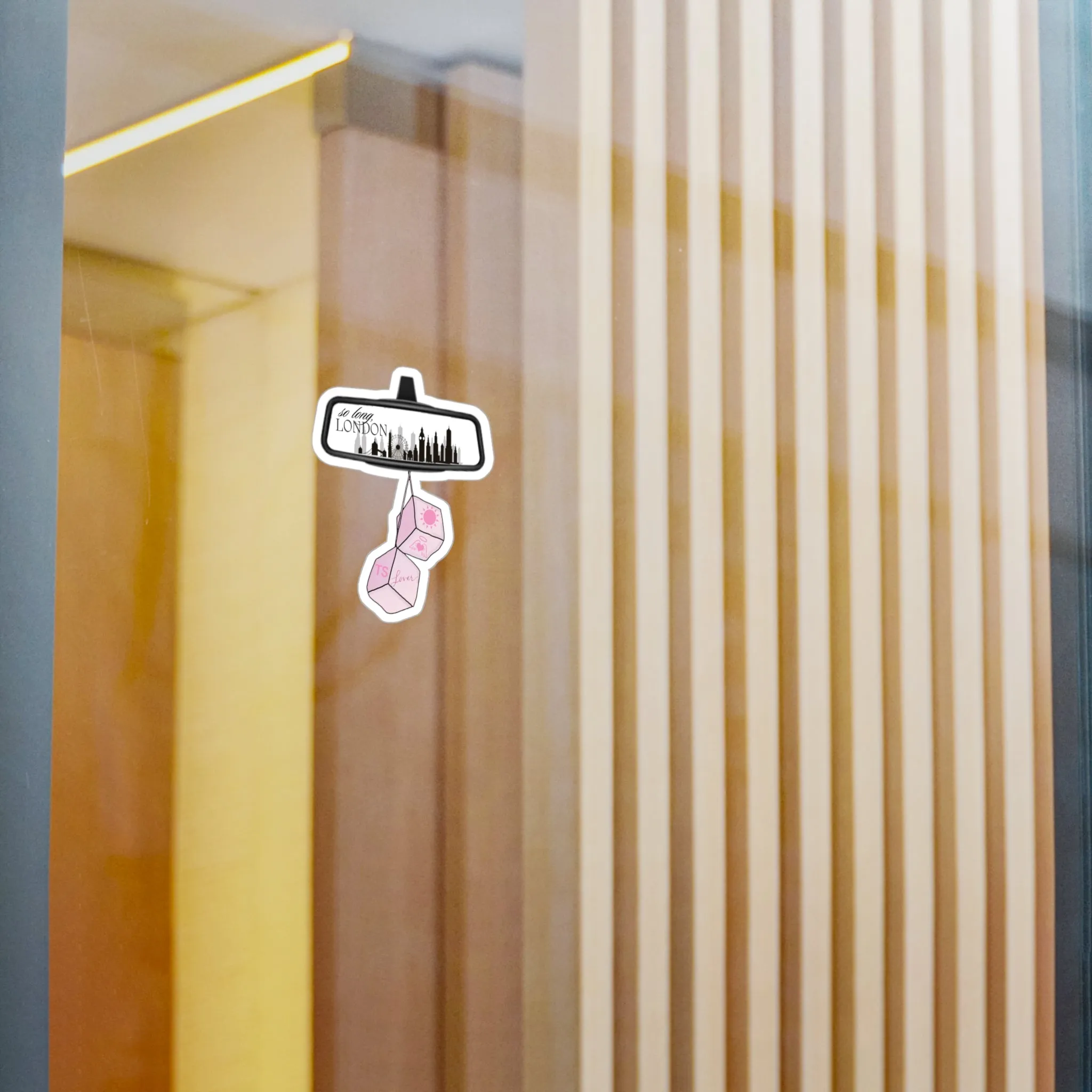 So long, London - Rear View Lover Dice - Vinyl Sticker