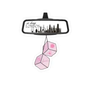 So long, London - Rear View Lover Dice - Vinyl Sticker
