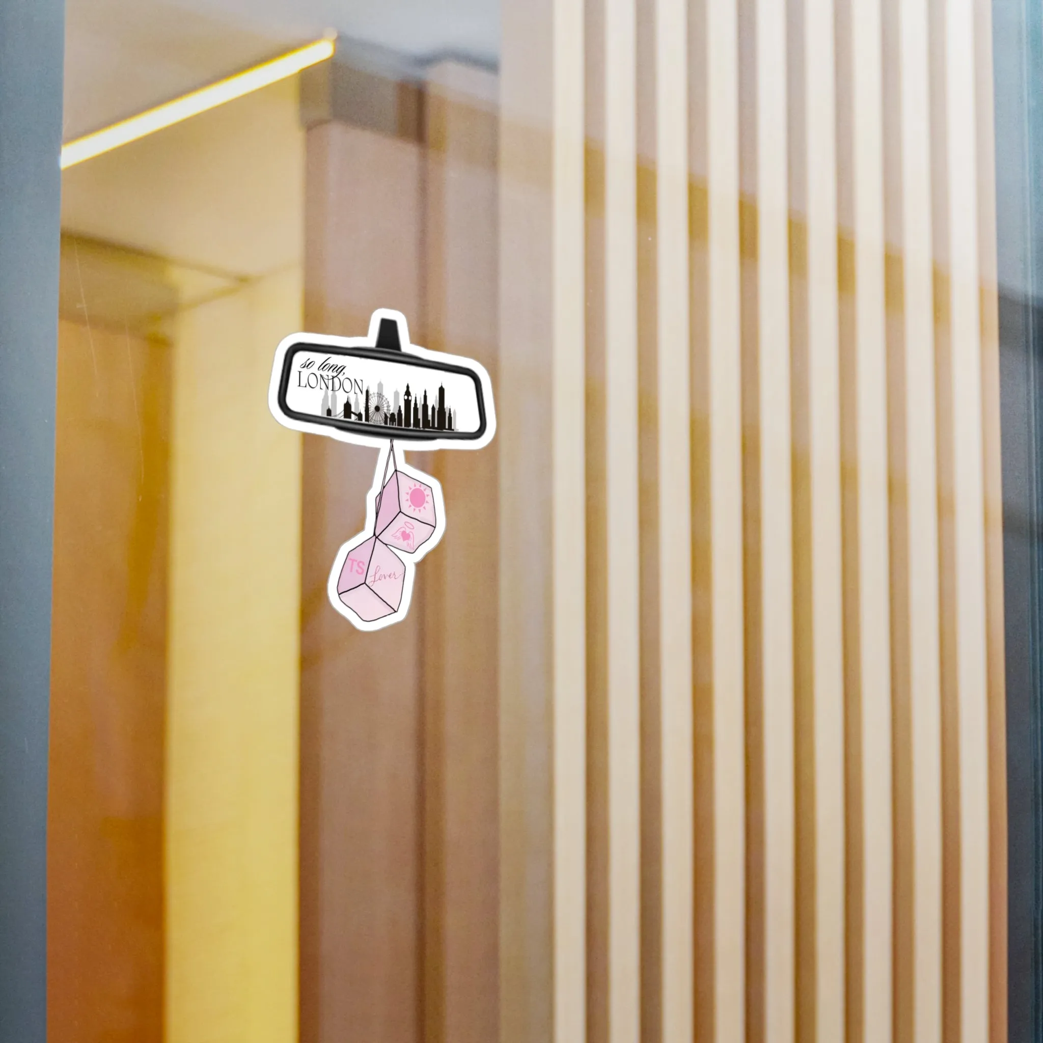 So long, London - Rear View Lover Dice - Vinyl Sticker
