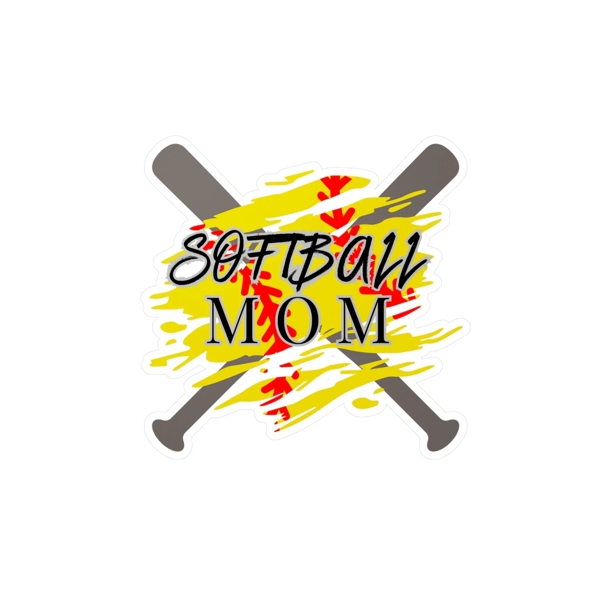 Softball Mom Stickers Kiss-Cut Vinyl Decals