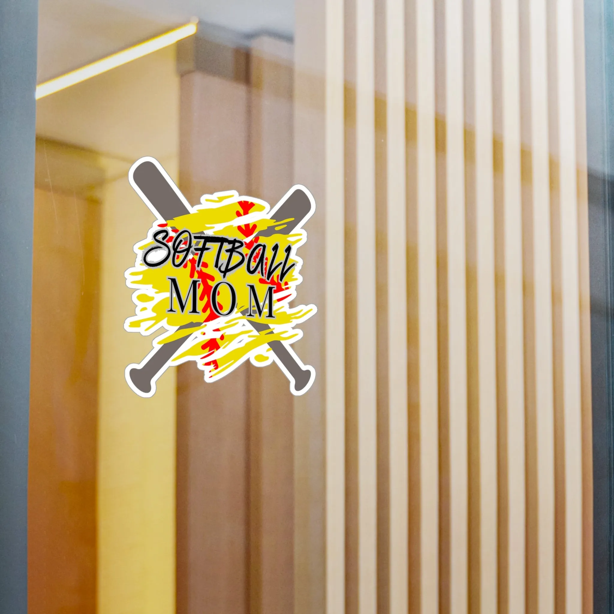 Softball Mom Stickers Kiss-Cut Vinyl Decals