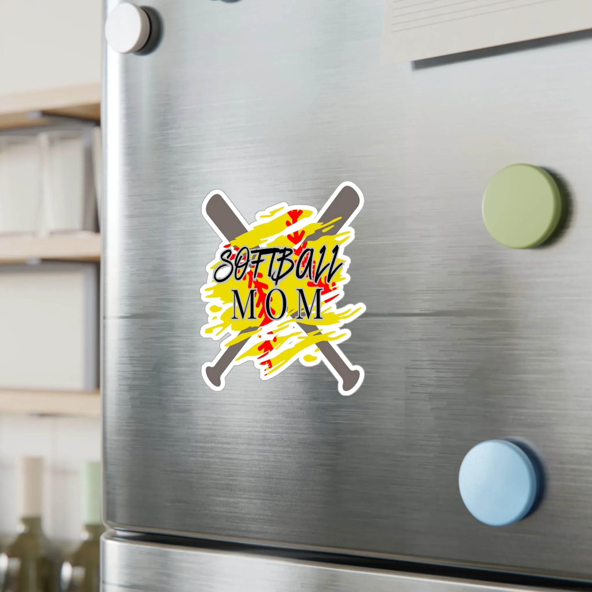 Softball Mom Stickers Kiss-Cut Vinyl Decals