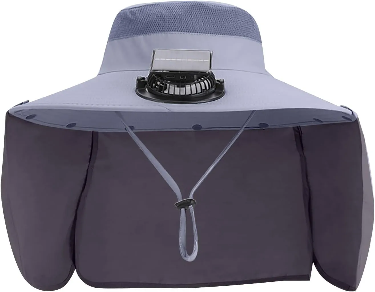 Solar Fan Hat Wide Brim Solar Fan Hat Outdoor Sun Hats for Men Women UPF 50  Bucket Fishing Hat for Hiking Camping