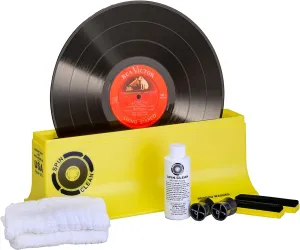 Spin-Clean Record Washer Kit | Vinyl Record Cleaner | Record Cleaning Kit | Alcohol-Free Solution | Snap-in Rollers | Wedge-Fit Brushes | 2 Lint-Free Drying Cloths | Perfect for 33, 48 & 78 RPM