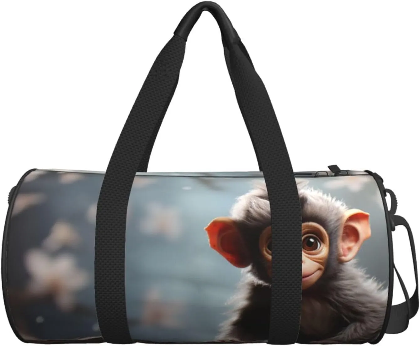 Sports Gym Bag for Women Men Travel Duffel Bag Tote Weekender Bag Carry on Overnight Bag for Travel Swimming Fitness Workout Sports cute monkey Duffle Bag