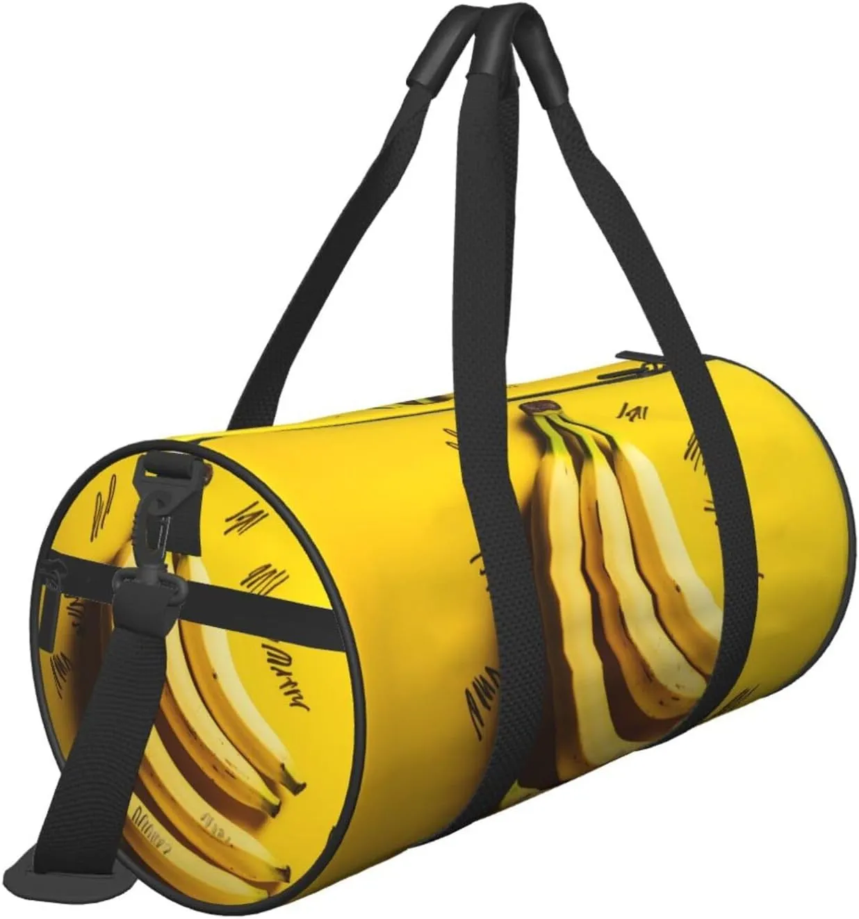 Sports Gym Bag for Women Men Travel Duffel Bag Tote Weekender Bag Carry on Overnight Bag for Travel Swimming Fitness Workout Sports Yellow Banana Duffle Bag