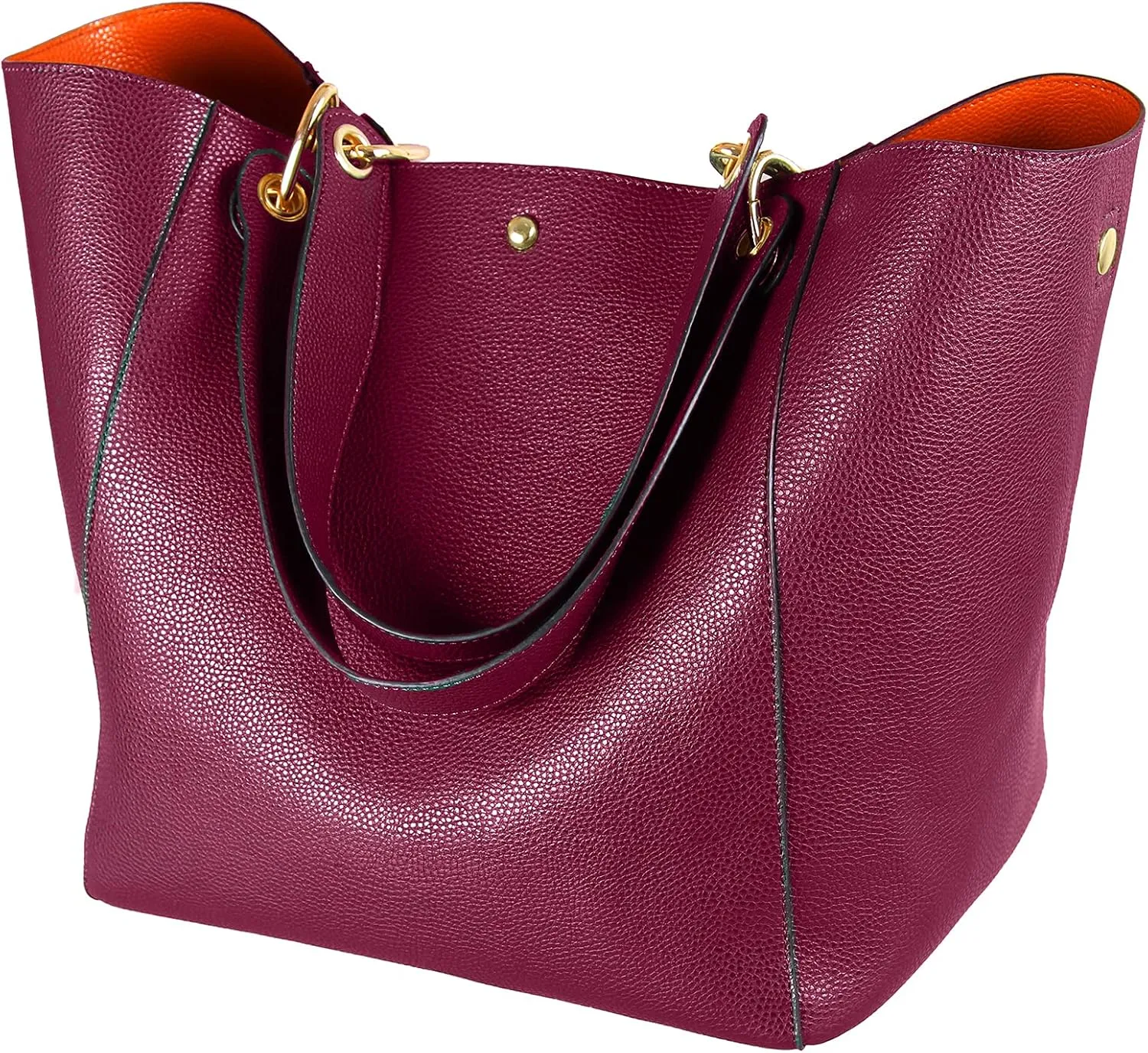 sqlp Large Work Tote Bag for Women Designer Purses and Handbags Big Bucket bags Ladies Travel Crossbody Purse Fuchsia