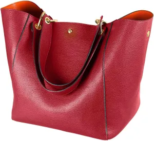 sqlp Large Work Tote Bag for Women Designer Purses and Handbags Big Bucket bags Ladies Travel Crossbody Purse Fuchsia