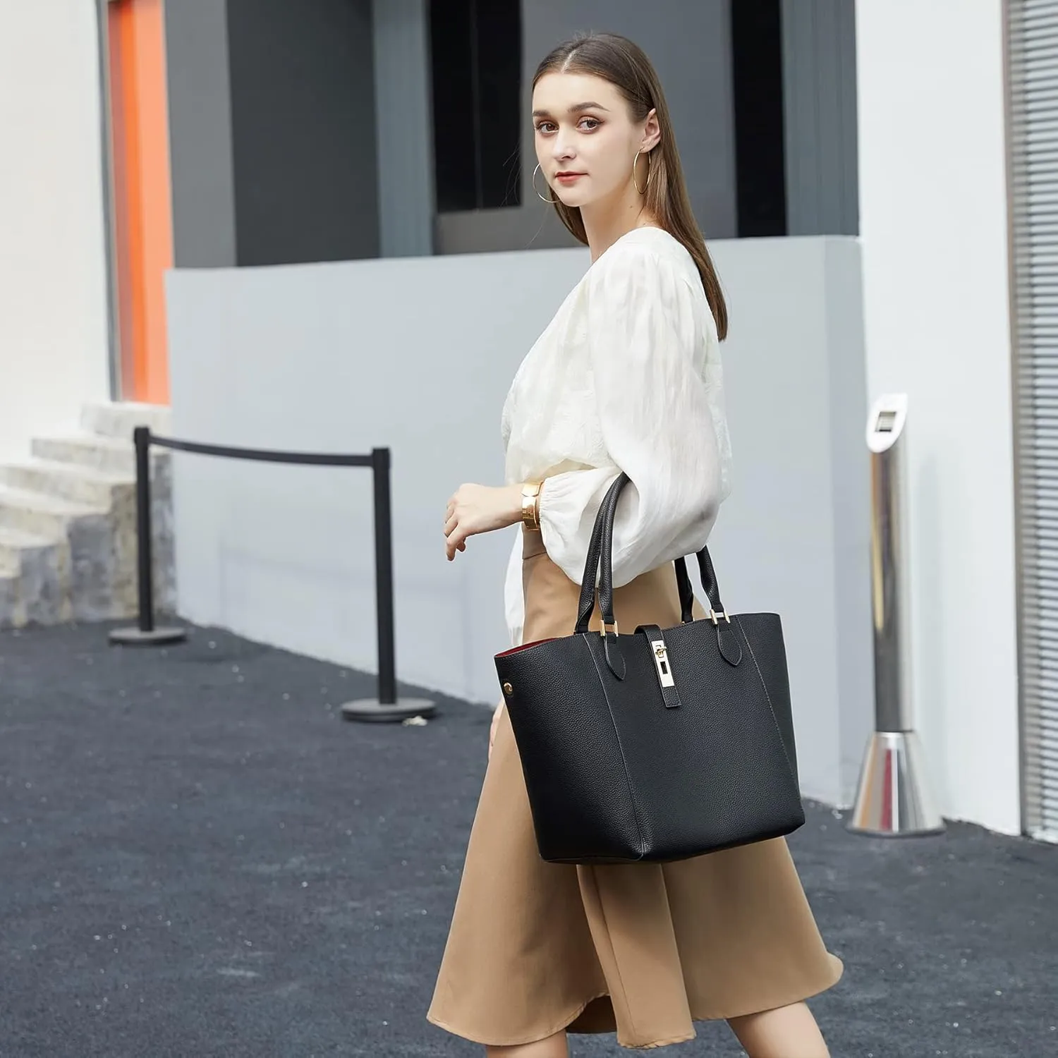 sqlp Large Work Tote Bag for Women Designer Purses and Handbags Big Bucket bags Womens Travel Shoulder Bag
