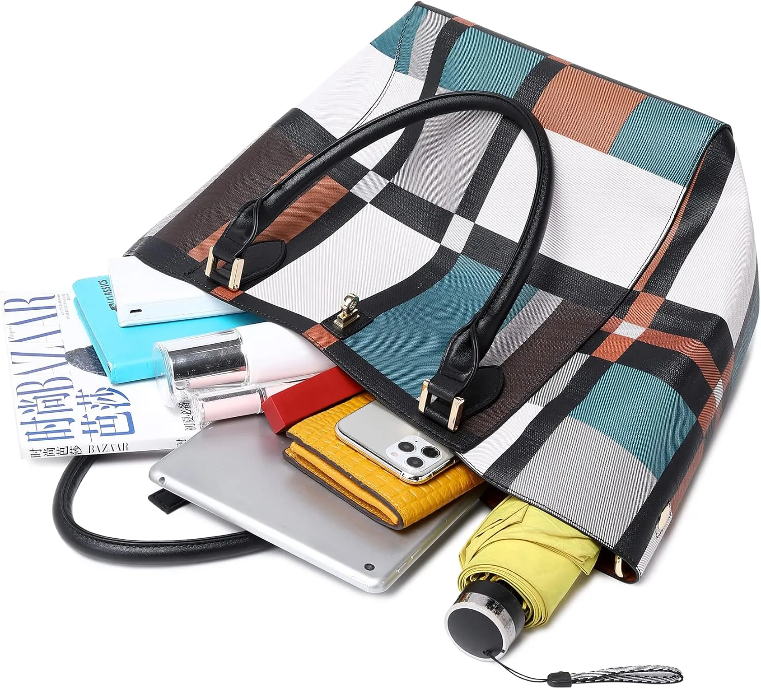 sqlp Large Work Tote Bag for Women Designer Purses and Handbags Big Bucket bags Womens Travel Shoulder Bag