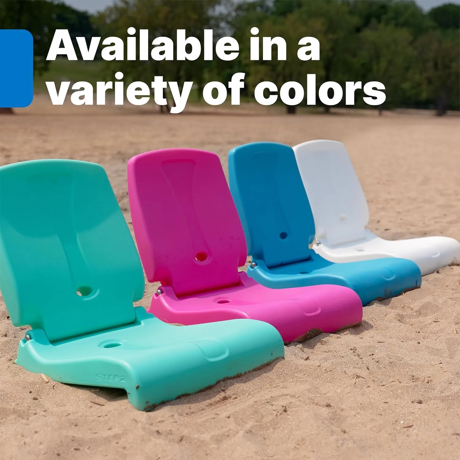 Step2 Foldable Adult Flip Seat, Portable Outdoor Chair for Poolside, Tailgating, Camping, Picnic Chair, Provides Back Support When Sitting on Ground, Mint