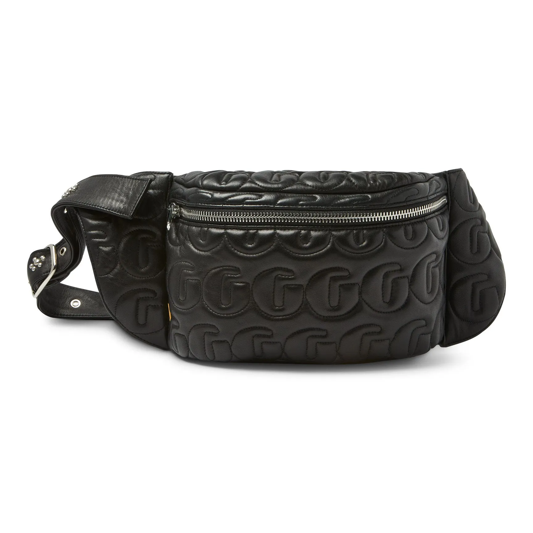 STUDDED LEATHER TRAVEL SACK