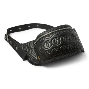 STUDDED LEATHER TRAVEL SACK