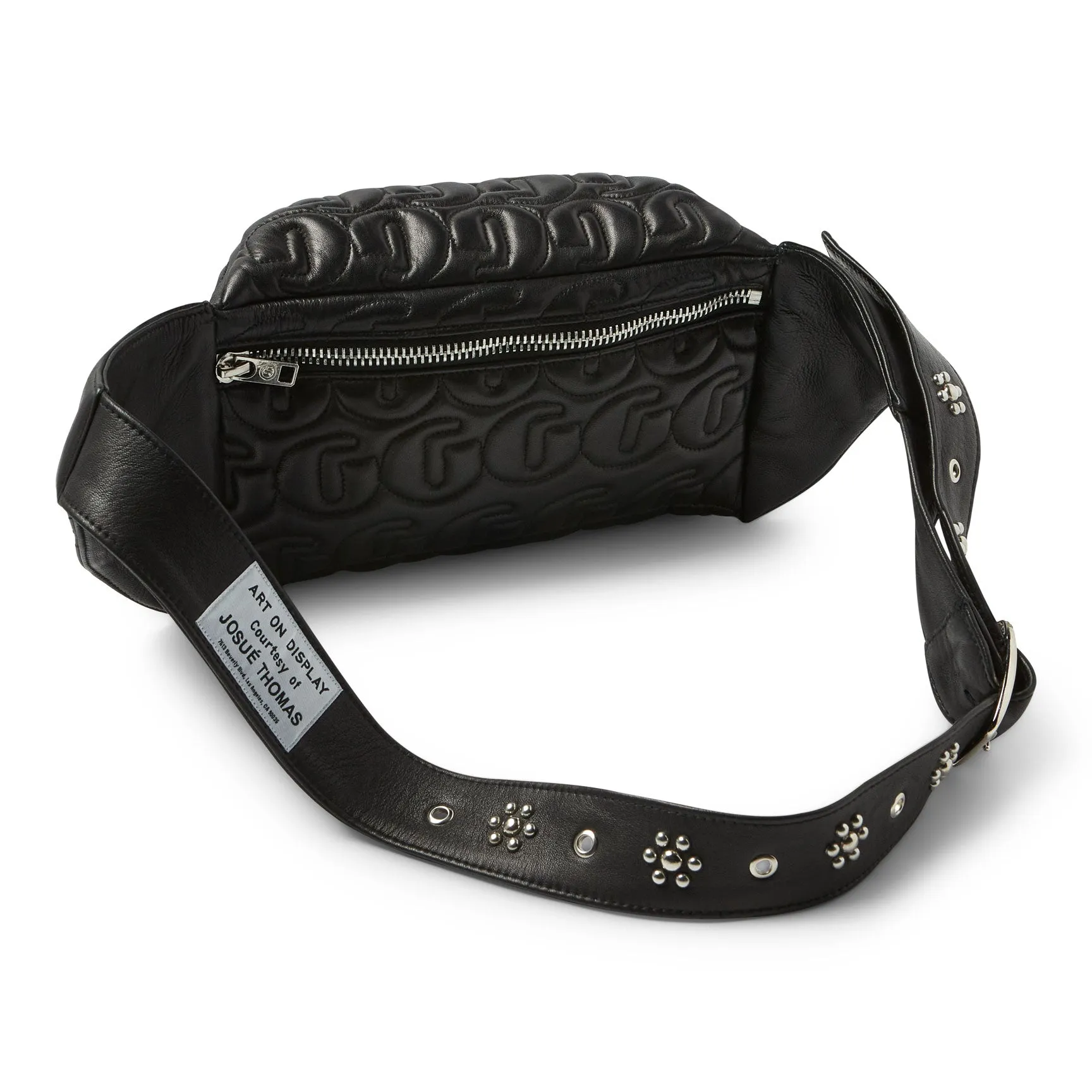 STUDDED LEATHER TRAVEL SACK
