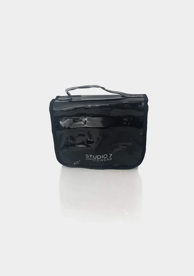 Studio 7 Holographic Make Up Bag - Shiny Black