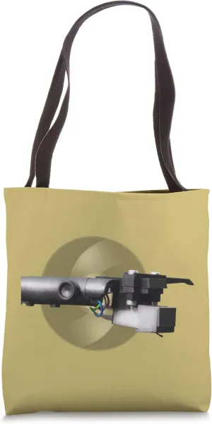 STYLUS ON TONEARM OF VINYL RECORD, MUSIC OF LEGENDS Tote Bag