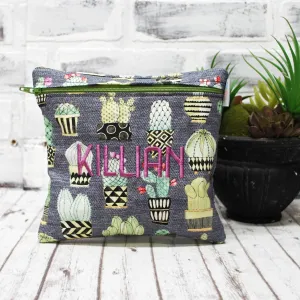 Succulents in Pots Personalized Reusable Food Bag