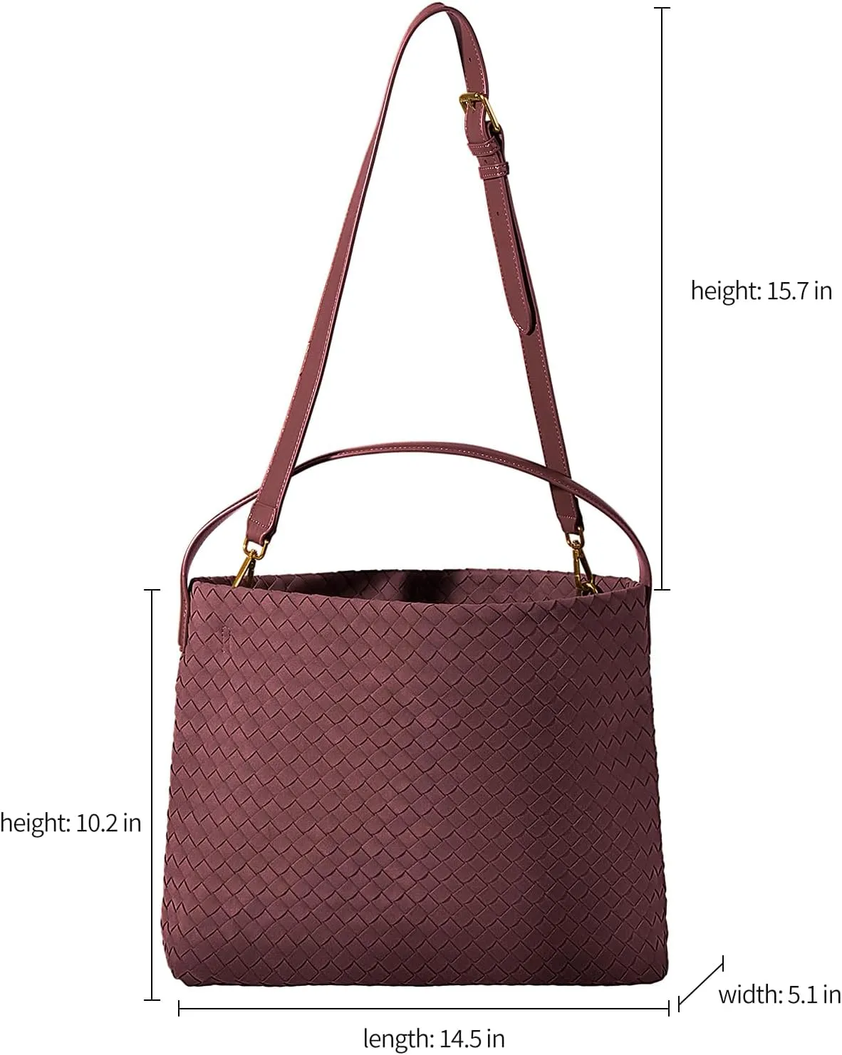 Suede Hobo Bag for Women Woven Bag Shoulder Bag Casual Tote Bag