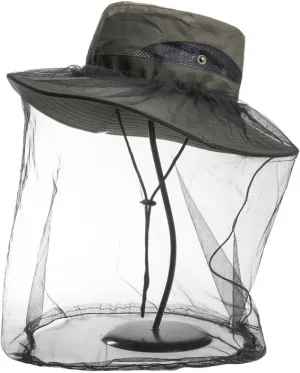 Summer Outdoor mesh Insect Repellent hat Sunscreen Quick-Drying Bucket hat Fishing Mountaineering Multi-Functional Sunshade Big Brim hat