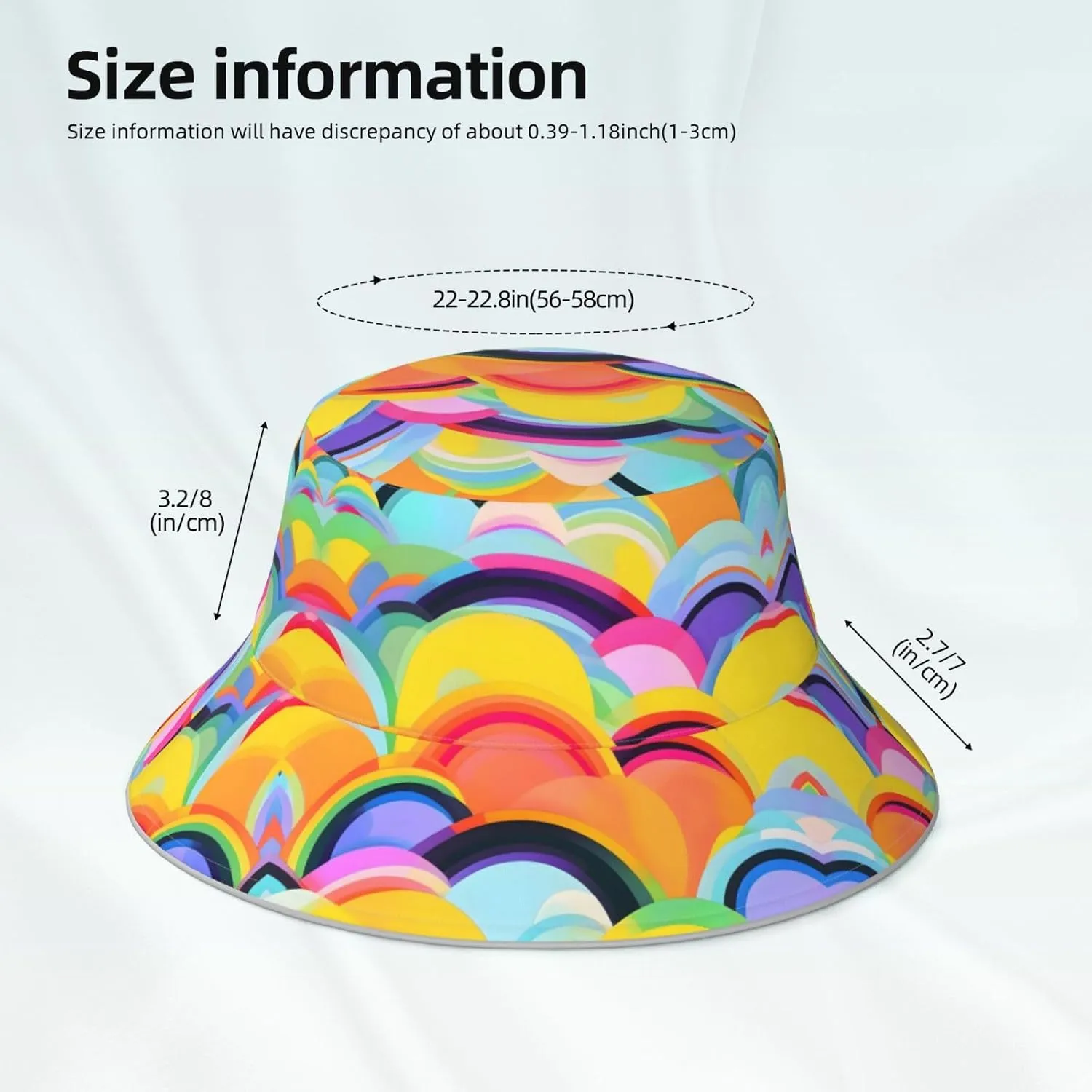 Teal Blue Reflective Bucket Hat - Summer Bucket Hat for Men and Women,Ideal for Outdoor Activities with Reversible